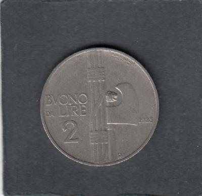 Beschrijving: 2 Lira EMANUELE III  